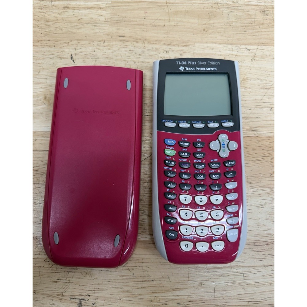Texas Instruments TI-84 Plus Silver Edition Pink Graphing Calculator Tested